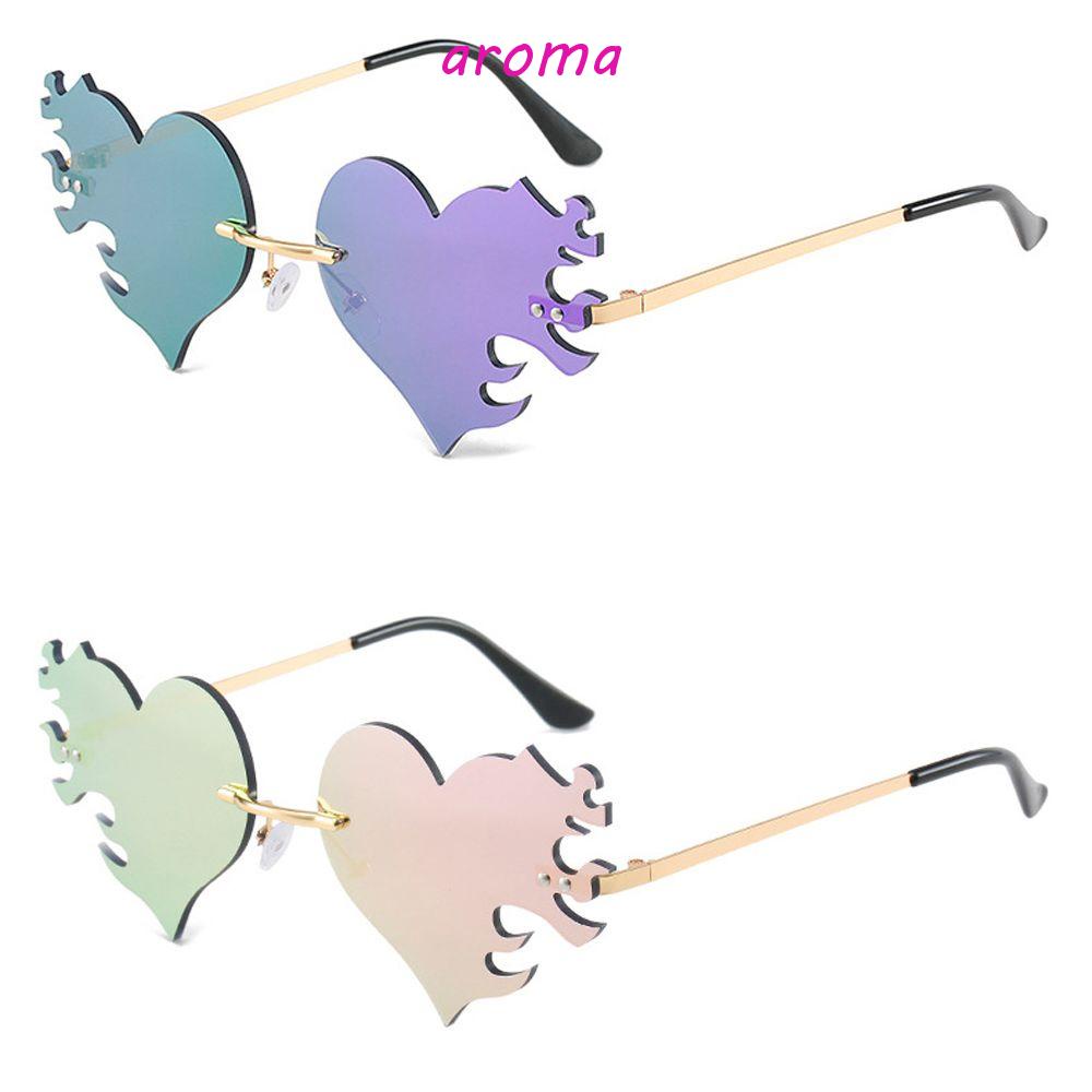 AROMA Kính Mát Hình Trái Tim Chống Tia UV400 Thời Trang Cho Nữ