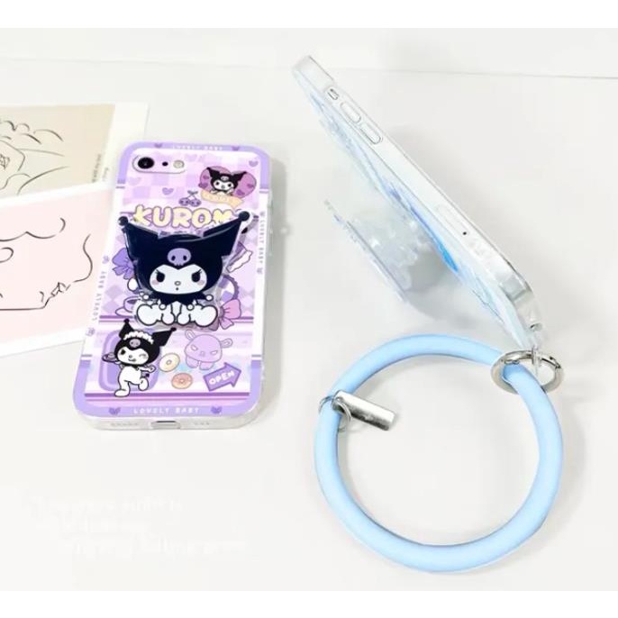 SANRIO Nhẫn Đỡ Điện Thoại Hình Anime Kuromi Hàn Quốc Dễ Thương