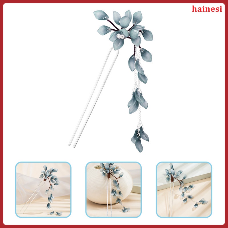 Trâm Cài Tóc Bằng Kim Loại Phối Tua Rua Phong Cách Trung Hoa Cho Nữ