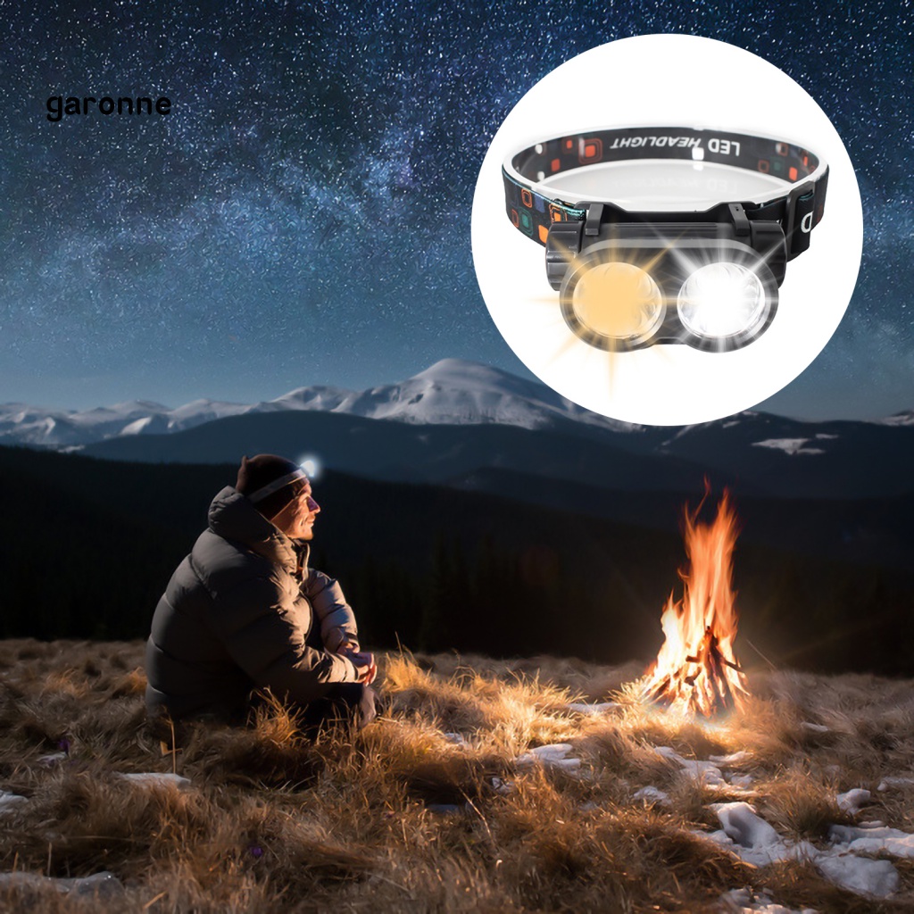 Đèn Pha Ánh Sáng Trắng Vàng Cổng Sạc USB Chống Nước Có Thể Điều Chỉnh Cho Hoạt Động