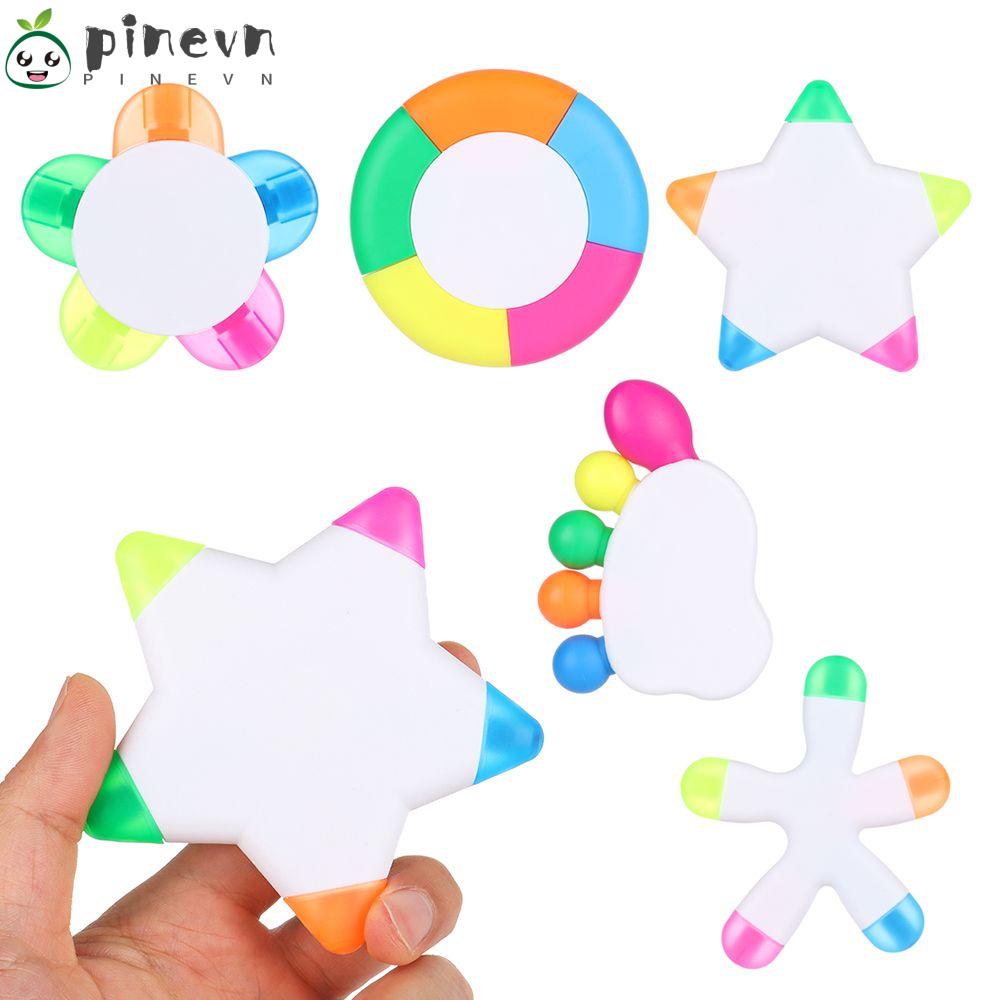 PINEVN Bút Bắt Sáng 5 Trong 1 Nhỏ Gọn Màu Sắc Thời Trang