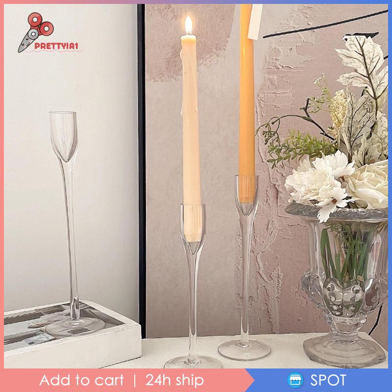 Bộ 3 Cây Nến Thủy Tinh Dùng Trang Trí Nhà Cửa Dịp Năm Mới