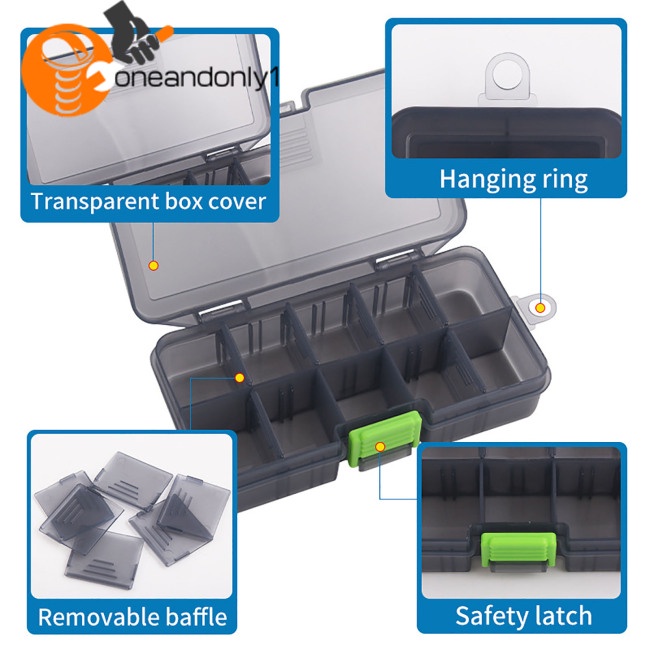 Hộp Đựng Mồi Câu Cá Di Động Đa Năng Chống Thấm Nước Sức Chứa Lớn Có Thể Tháo Rời