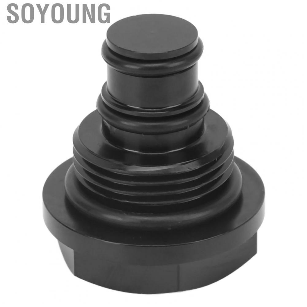 Soyoung BWD 012B Anodized Direct Replacement Rustproof Wearproof Black Turbo Solenoid Plug Valve Connector Aluminum for Auto