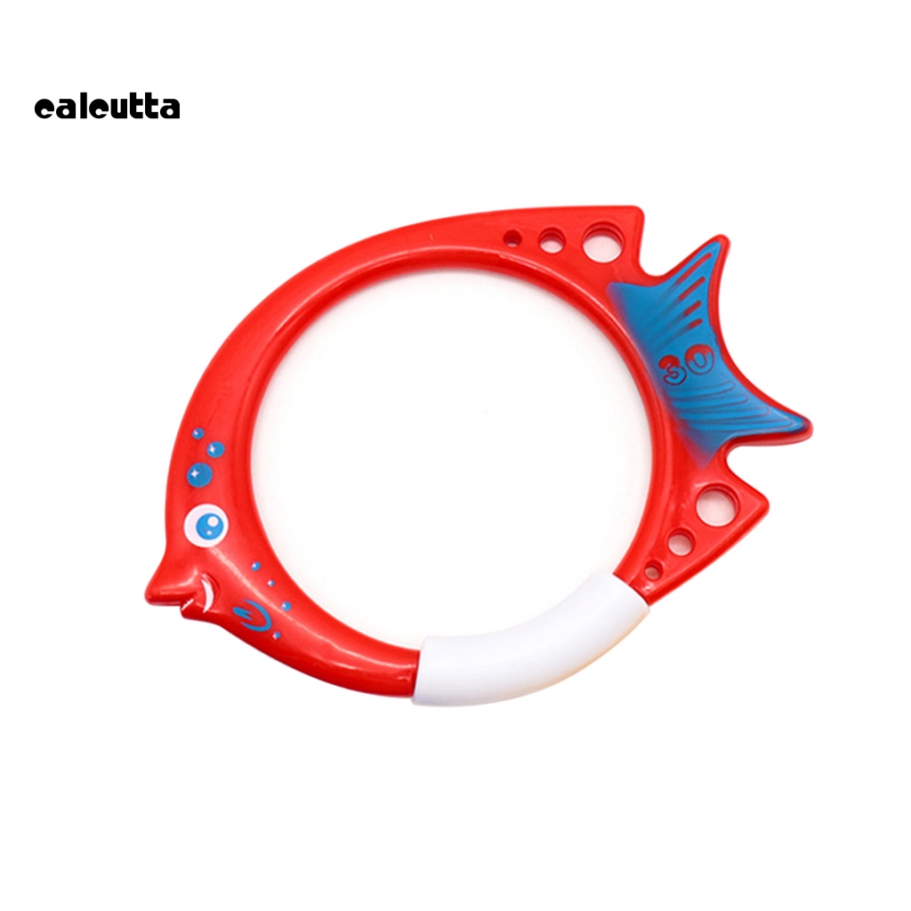 Set 3 Vòng Nhẫn Nhựa Hình Cá Hoạt Hình An Toàn Cho Bé Tập Bơi