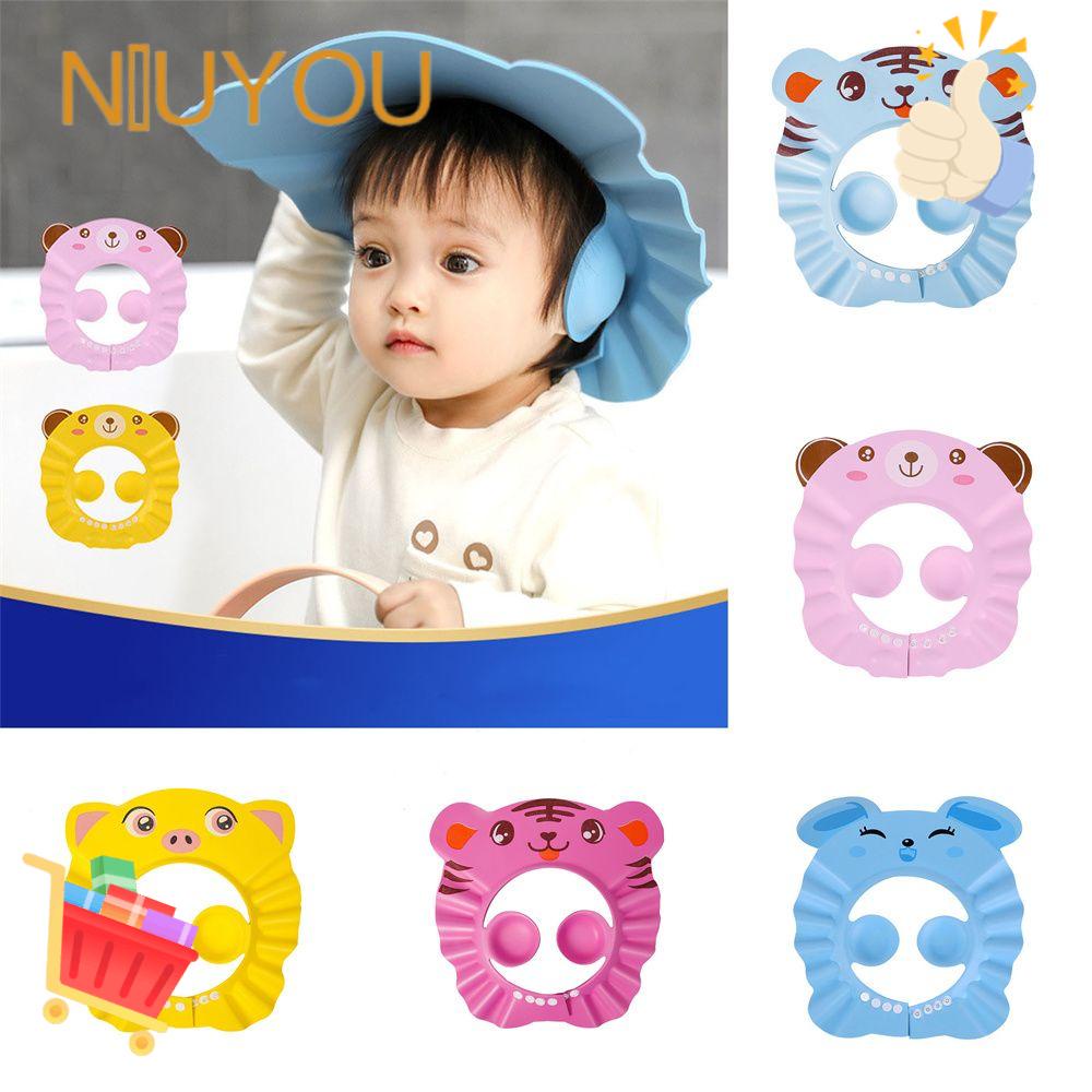NIUYOU Mũ Chắn Nước Gội Đầu An Toàn Cho Bé Có Thể Điều Chỉnh Kích Cỡ