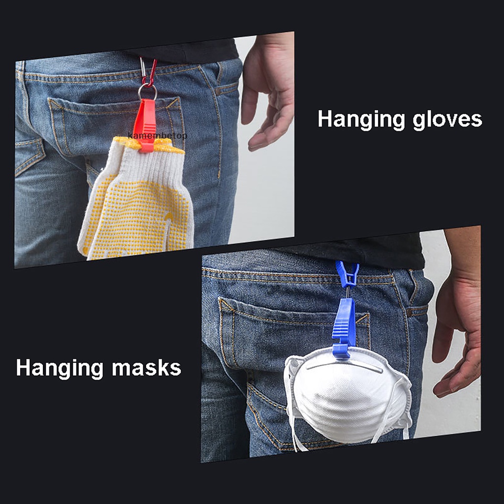 Kẹp Giữ Găng Tay Bằng Nhựa An Toàn Khi Làm Việc