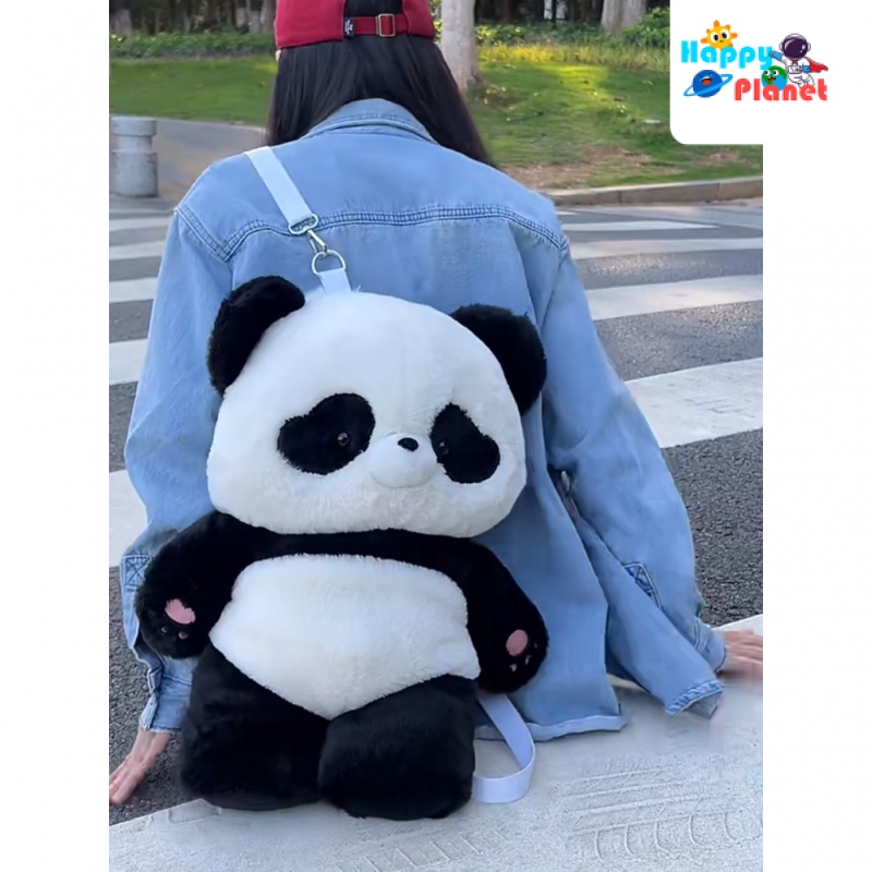 Ba Lô Nhỏ Hình Gấu Trúc Nhồi Bông Dễ Thương Phong Cách Nhật Bản Thích Hợp Làm Quà Tặng Sinh Nhật Cho Bé Gái