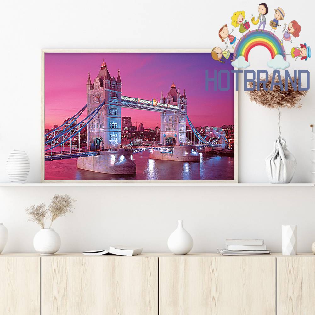 Toàn Bộ Bộ Tranh Thêu Chữ Thập 11CT Hình Cây Cầu London