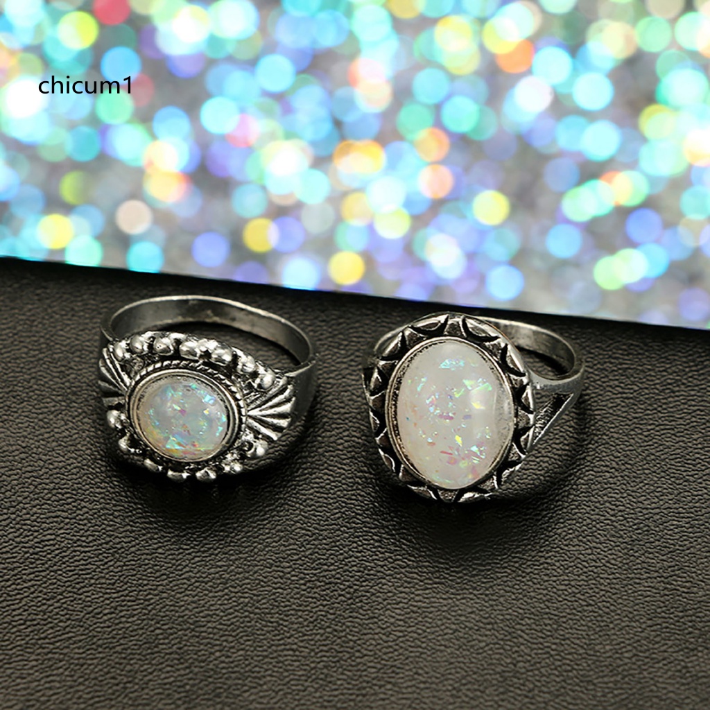 Set 8 Nhẫn Đeo Khớp Ngón Tay Phong Cách Vintage