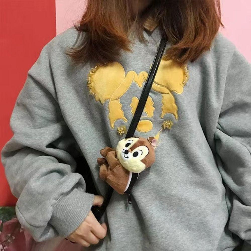 LOMBARD Ví Đựng Tiền Xu Hình Chú Gấu / Dâu Tây Bằng Lông Nhung Dễ Thương Xinh Xắn