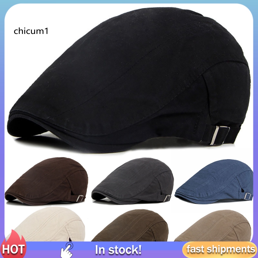 Mũ Beret Giữ Ấm Trọng Lượng Nhẹ Phong Cách Anh Quốc Tùy Chỉnh Thời Trang Cho Nam