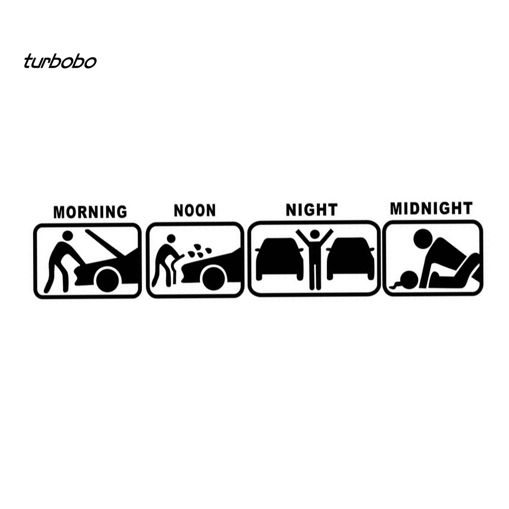 Miếng Dán Trang Trí Xe Hơi Chống Thấm Nước Họa Tiết Chữ Vui Nhộn