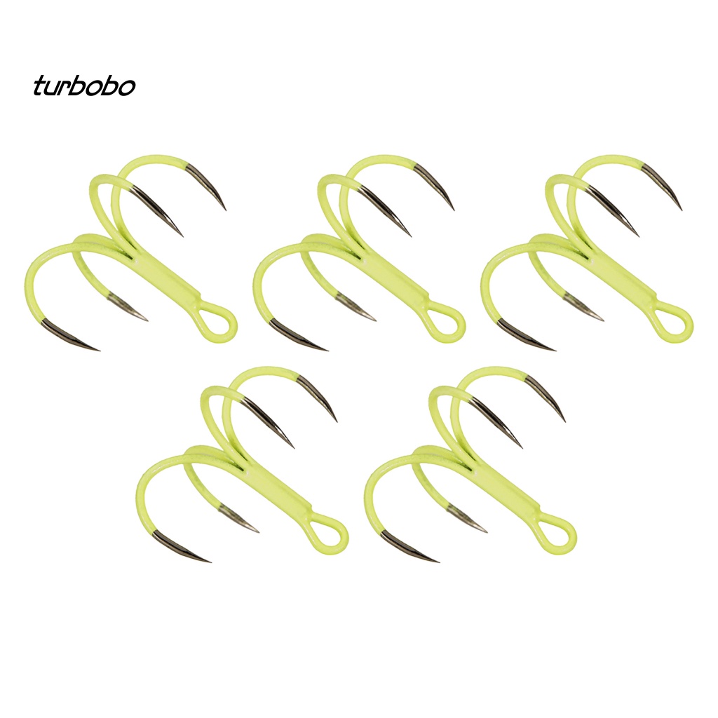 Hộp 5 Lưỡi Câu Cá Mini Bằng Thép Carbon Phát Quang