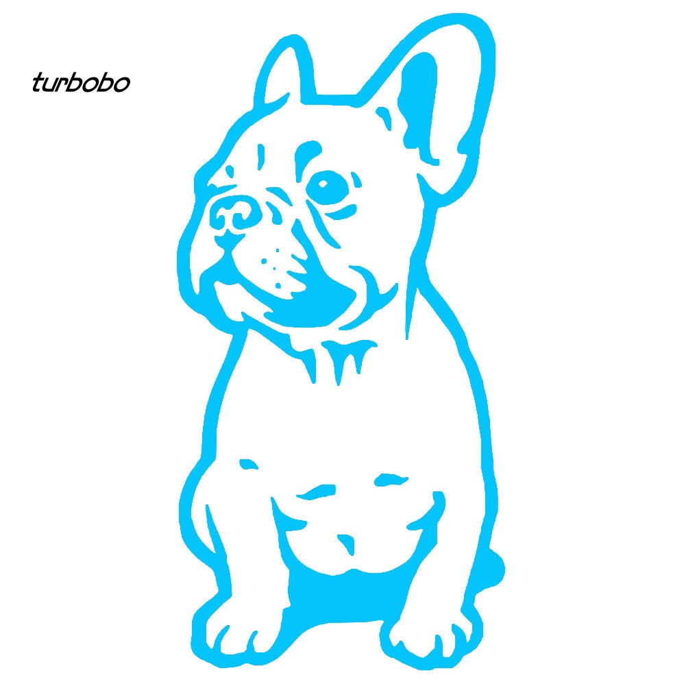 Decal DáN PhảN Quang HìNh Chó Bull Vui NhộN Trang Trí Thân Xe Hơi