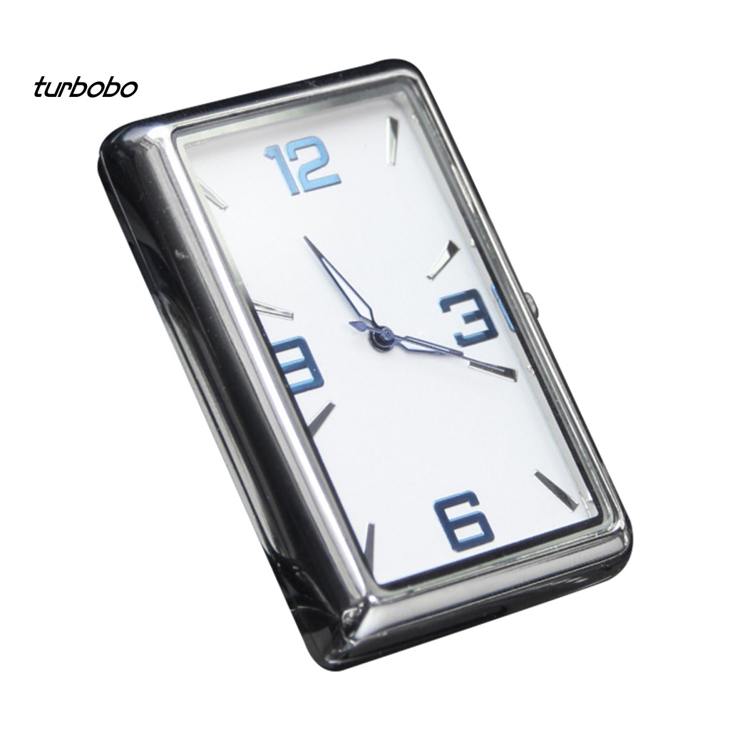 Turbobo Đồng Hồ Kỹ Thuật Số Mini Dạ Quang Hình Chữ Nhật / Nhiệt Độ Cao / Thấp Dùng Trang Trí Bảng Điều Khiển Xe Hơi Automo