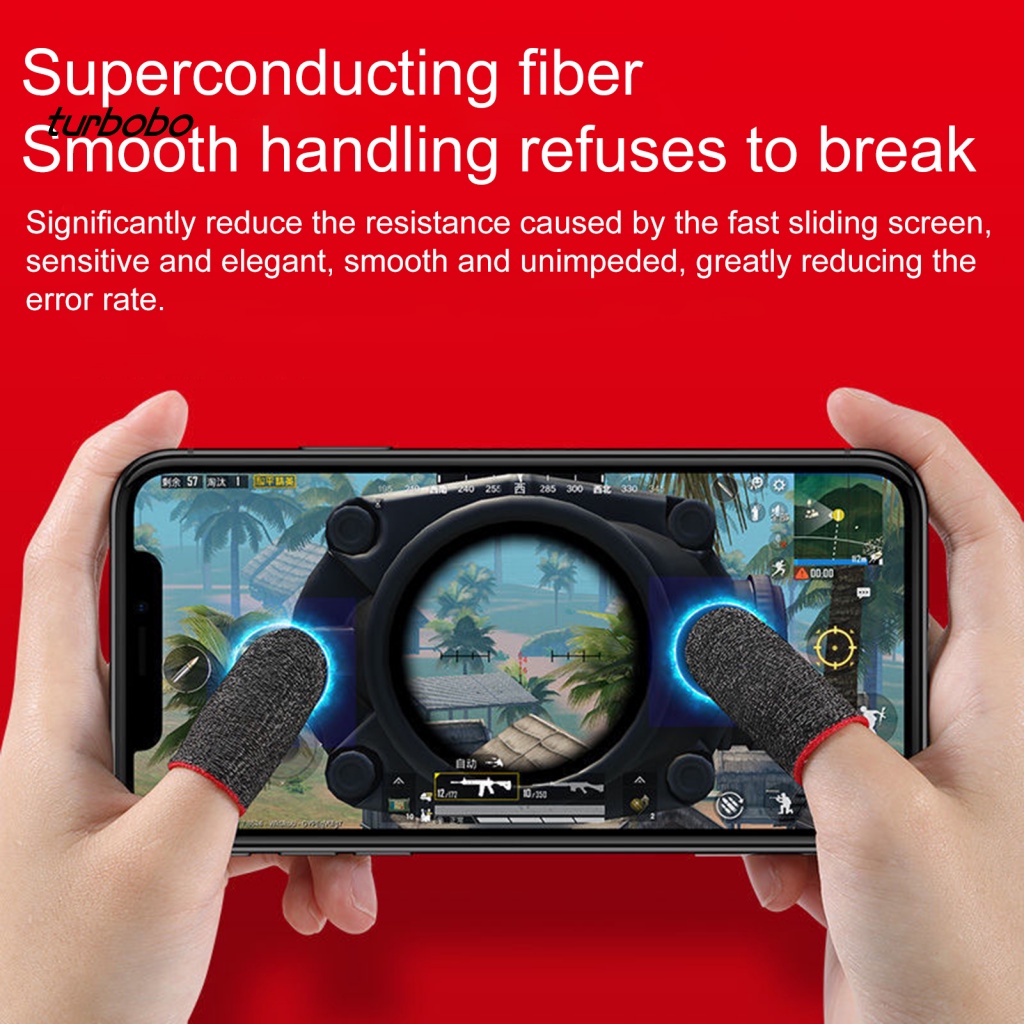 1 Cặp Bọc Ngón Tay Chống Trượt Thoáng Khí Chống Mồ Hôi Khi Chơi Game Chuyên Nghiệp