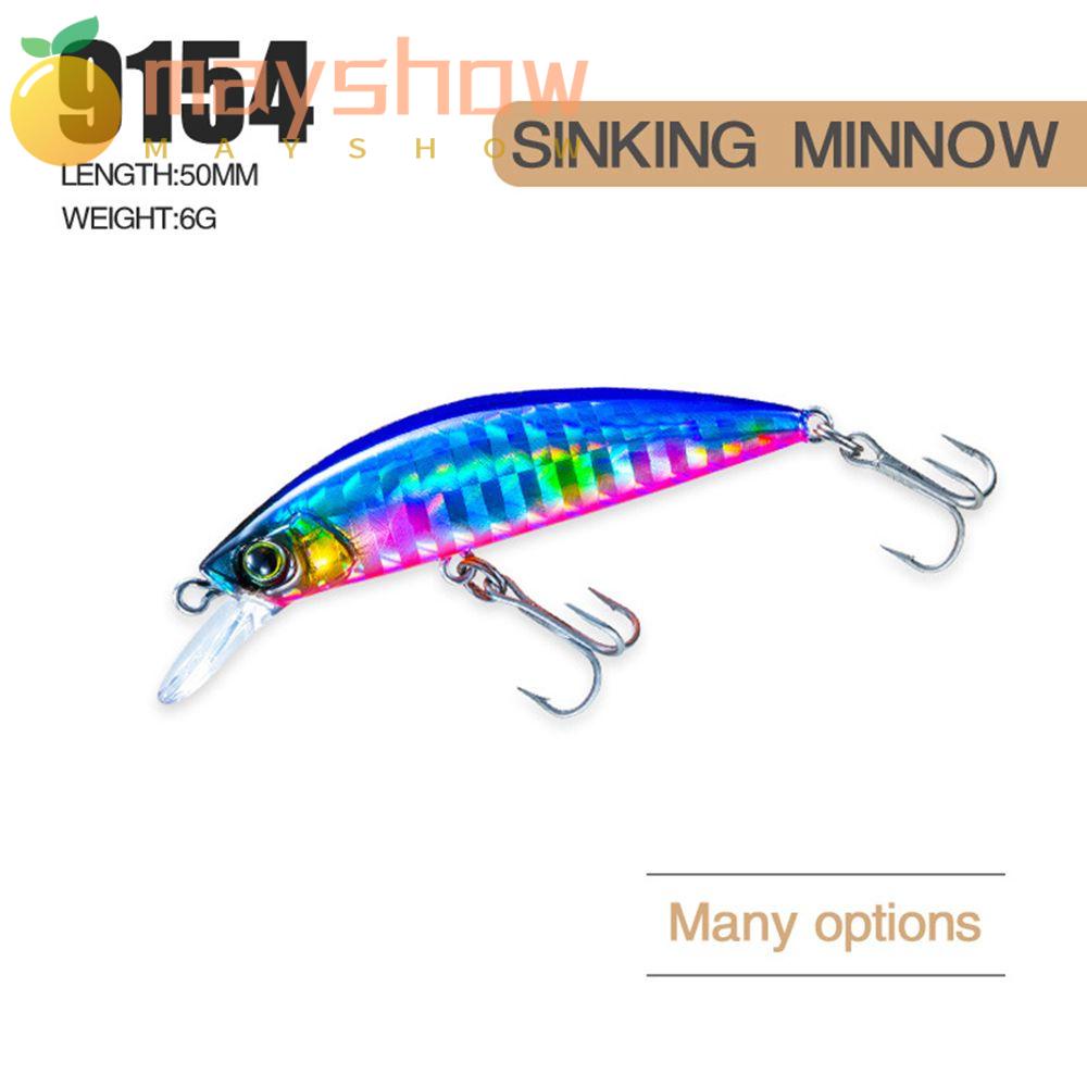 MAYSHOW Mồi Giả Nhử Cá 50mm 6g Bằng Nhựa Gắn Kèm Móc Câu