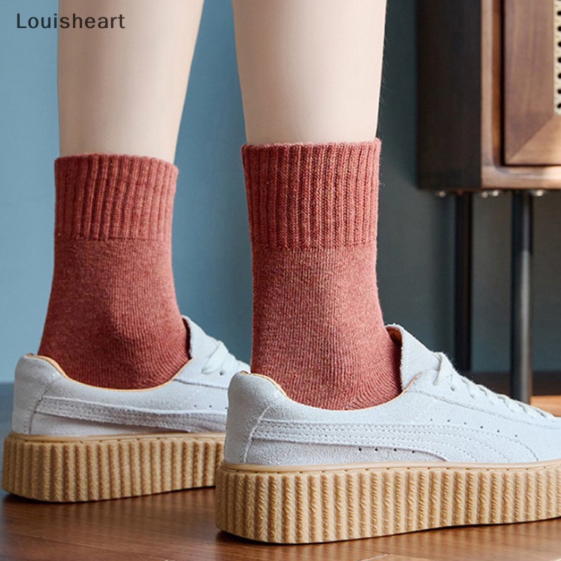1 Đôi Tất Len Dày Giữ Ấm Mùa Đông Louisheart
