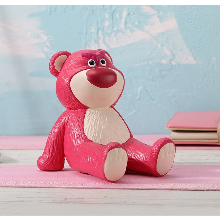 Strawberry bear giá đỡ điện thoại di động máy tính để bàn trang trí hoạt hình dễ thương giá đỡ máy tính bảng