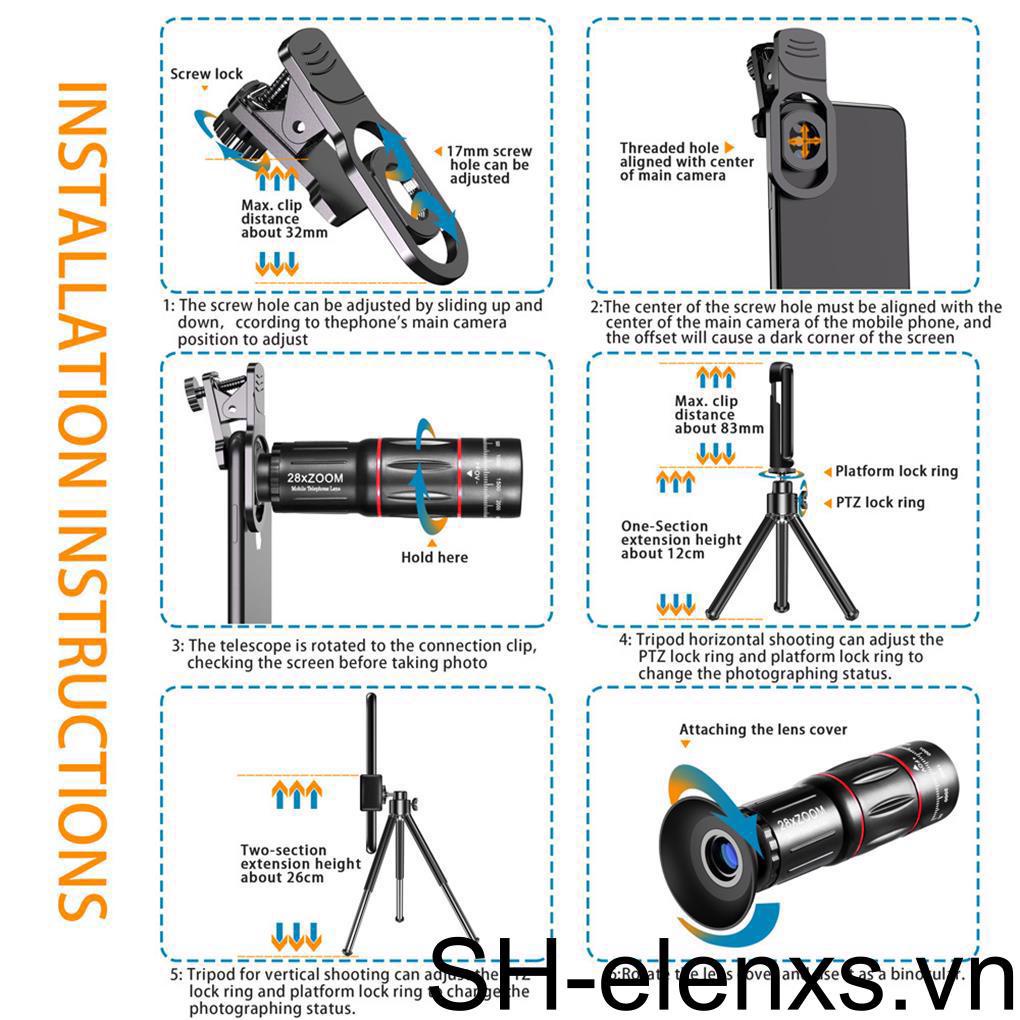 Thấu Kính Macro Góc Rộng Thay Thế Chuyên Dụng Cho Điện Thoại Di Động Bộ ống kính máy ảnh điện thoại 3 trong 1 180 Fish Eye 0.67X góc rộng