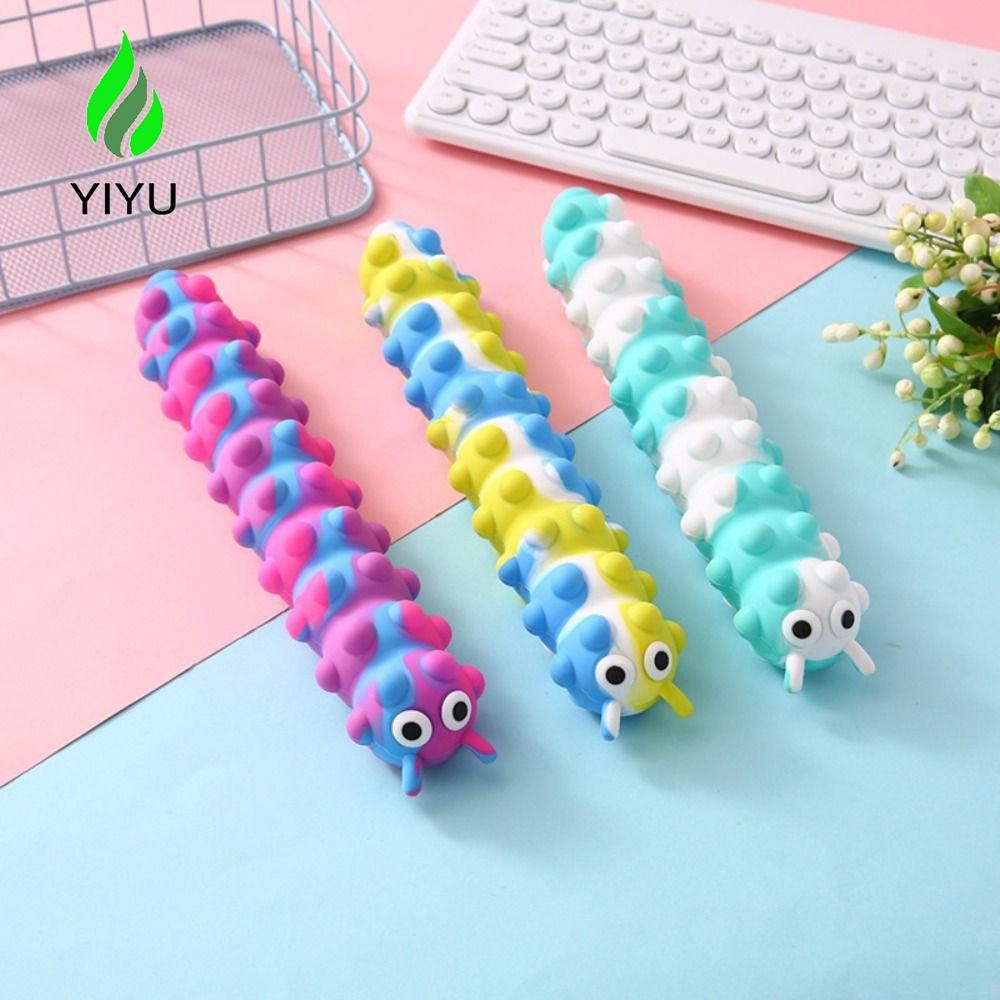 YIYU Đồ Chơi Sâu Bướm Dính Bong Bóng Nhiều Màu Sắc Tương Tác Giải Tỏa Căng Thẳng