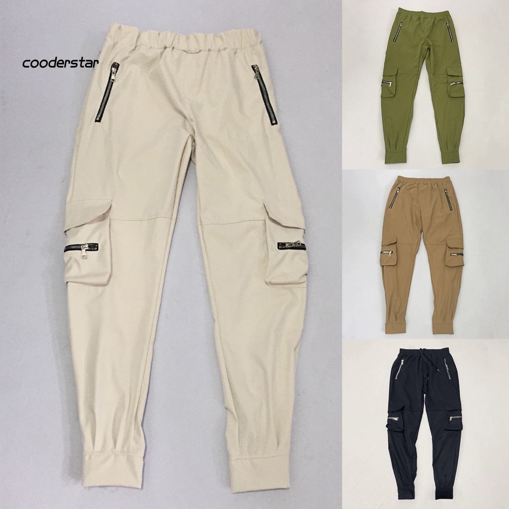 Quần Dài Lưng Thun Dây Rút Nhiều Túi Dành Cho Nam Tập Thể Thao Leo Núi
