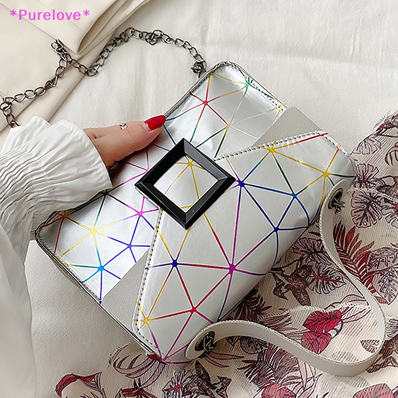 Túi Đeo Chéo Da PU Trong Suốt Thời Trang Dành Cho Nữ Mới