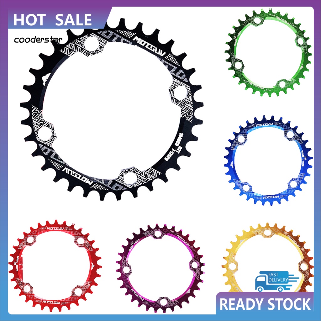 Đĩa Xích Đơn / Tròn / Oval 104BCD 32T 34T 36T 38T Cho Xe Đạp