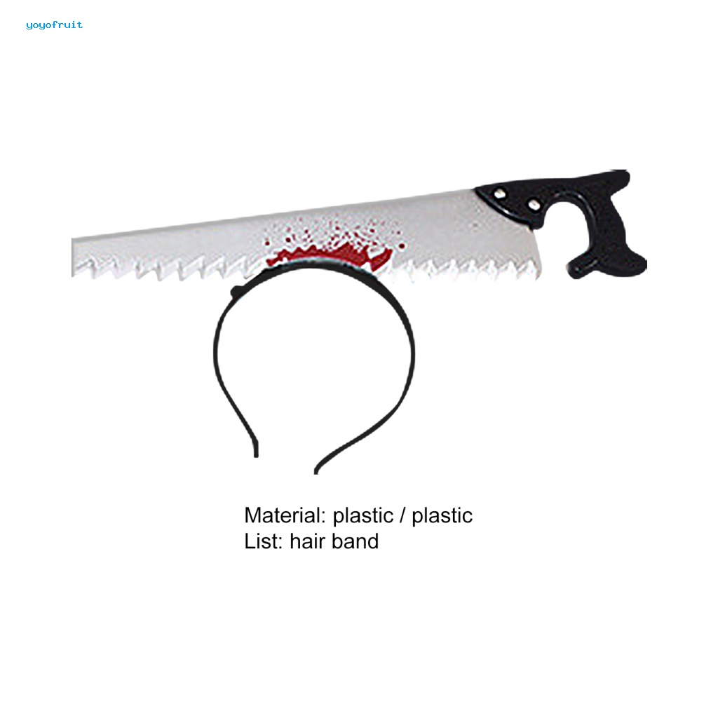 Băng Đô Cài Tóc Hình Dao Nhựa Co Giãn Vui Nhộn
