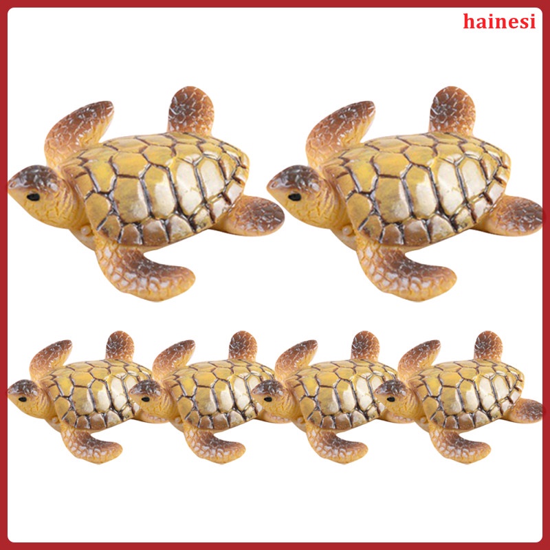 Set 6 Tượng Rùa Mini Trang Trí Tiểu Cảnh