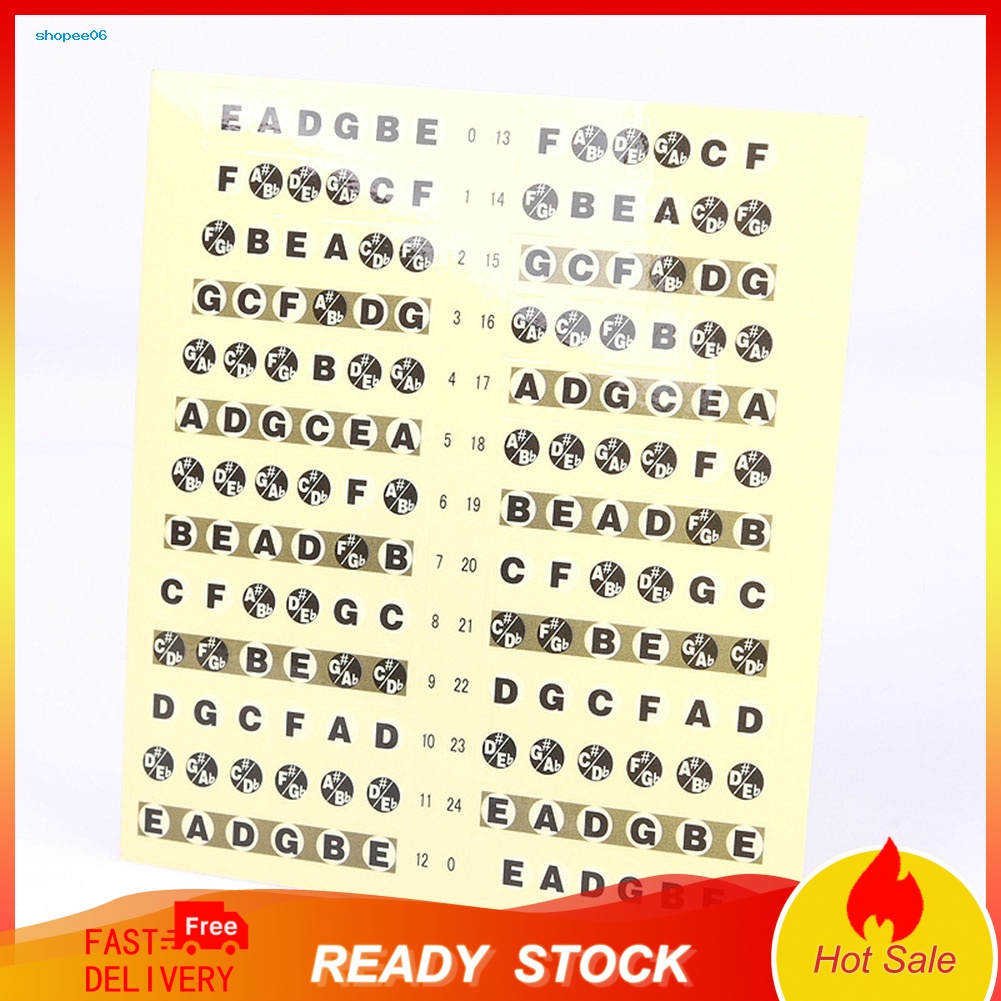 Sticker Ghi Chú Chuyên Dụng Cho Đàn Guitar Điện / Acoustic