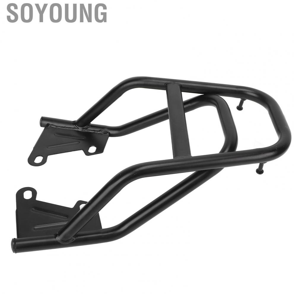 Soyoung Motorcycle Rear Handrail Rack Luggage Box Holder Iron Black Replacement for Grom MSX125 M3 Case Carrier