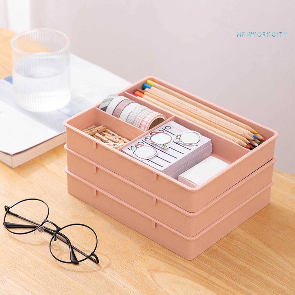 Khay Chia Ngăn Kéo 4 Ngăn Bằng PP Chống Bụi Tiện Dụng Cho Gia Đình / Văn Phòng