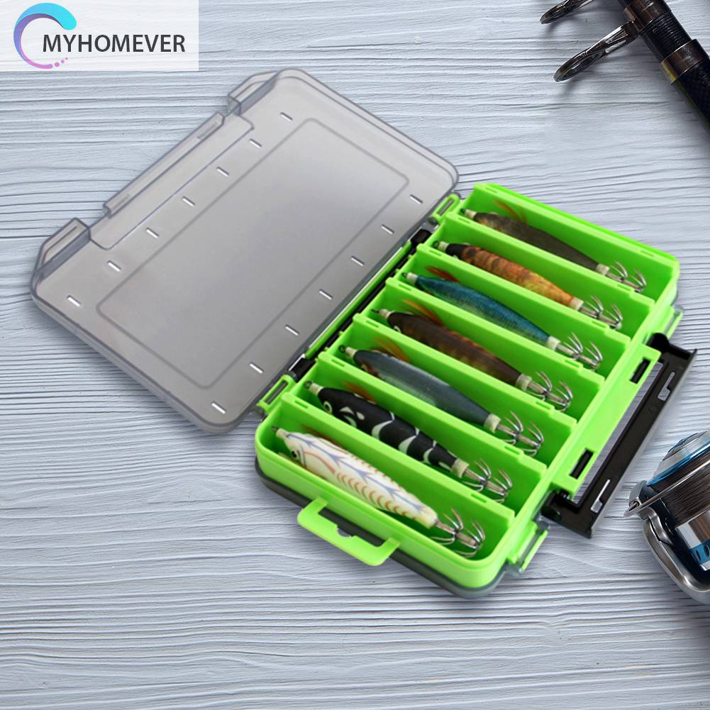 Bộ 14 Mồi Câu Cá Giả Hình Bạch Tuộc Dạ Quang Cứng Kèm Hộp Đựng