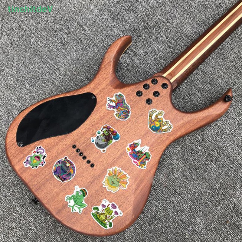 Bộ 50 Miếng Dán Hình Ếch Trang Trí Đàn Guitar / Laptop / Ván Trượt
