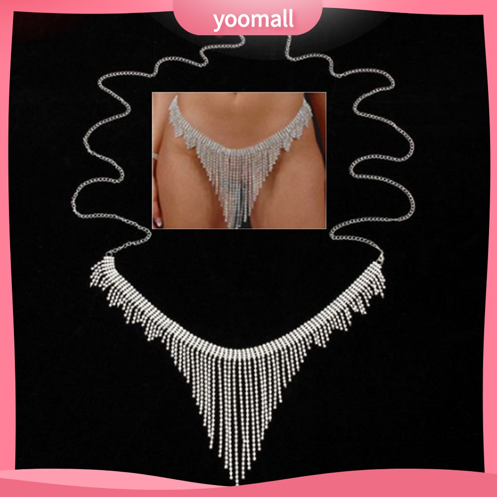 Dây Đeo Hông Đính Đá Tua Rua Thời Trang Đi Biển Mùa Hè Cho Nữ