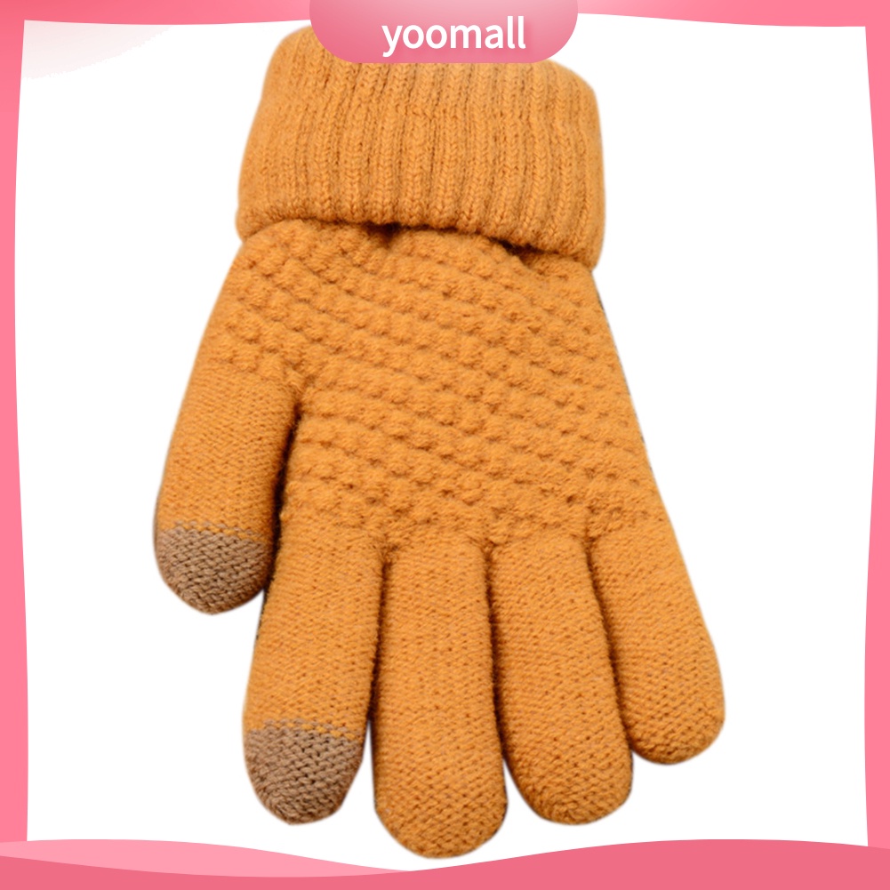 [YM] Găng Tay Dệt Kim Mềm Mại Có Thể Sử Dụng Màn Hình Cảm Ứng Điện Thoại