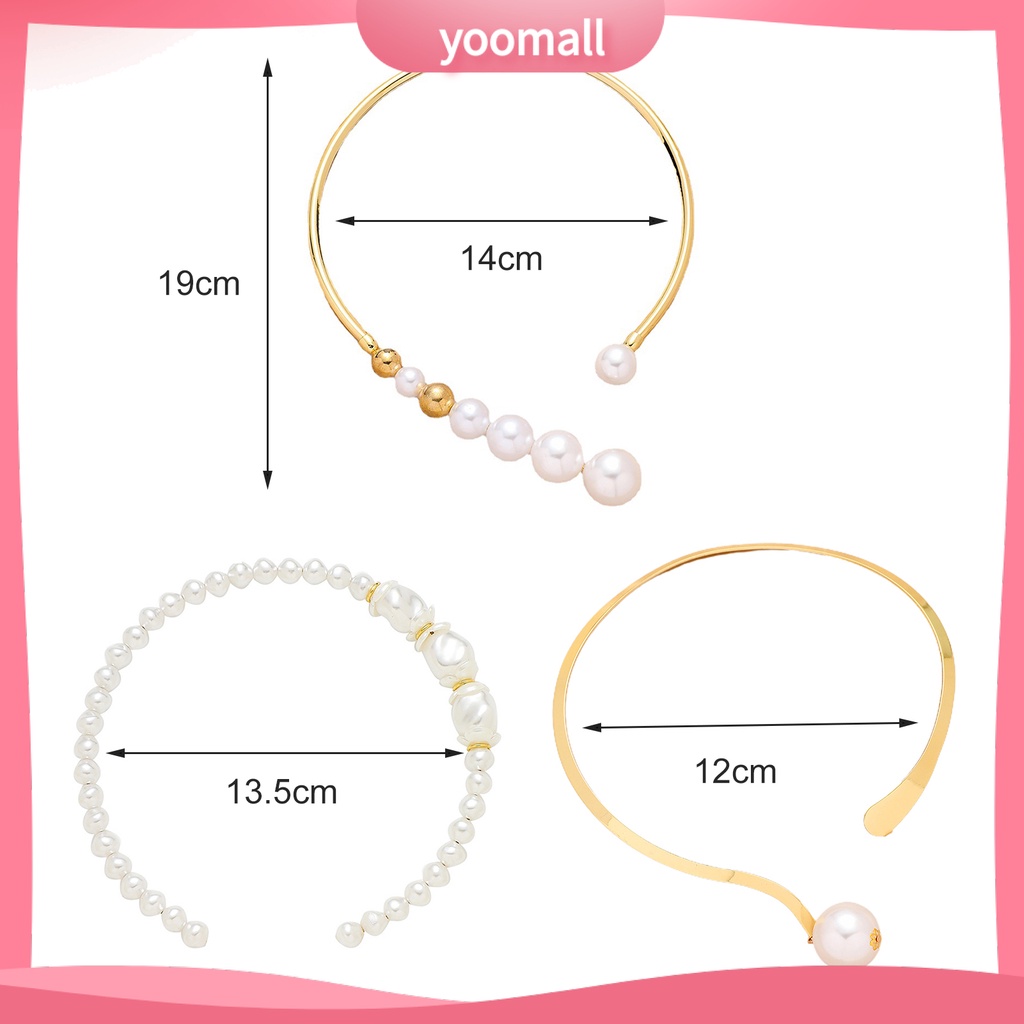 [YM] Vòng Cổ Choker Ngọc Trai Nhân Tạo Bề Mặt Bóng Thoải Mái Dễ Mặc Cho Đám Cưới