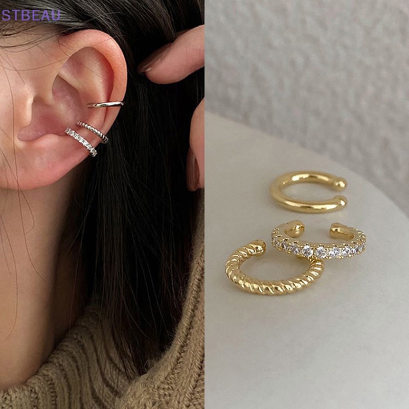 Khuyên Kẹp Vành Tai Không Cần Xỏ Lỗ Thời Trang Cho Nữ