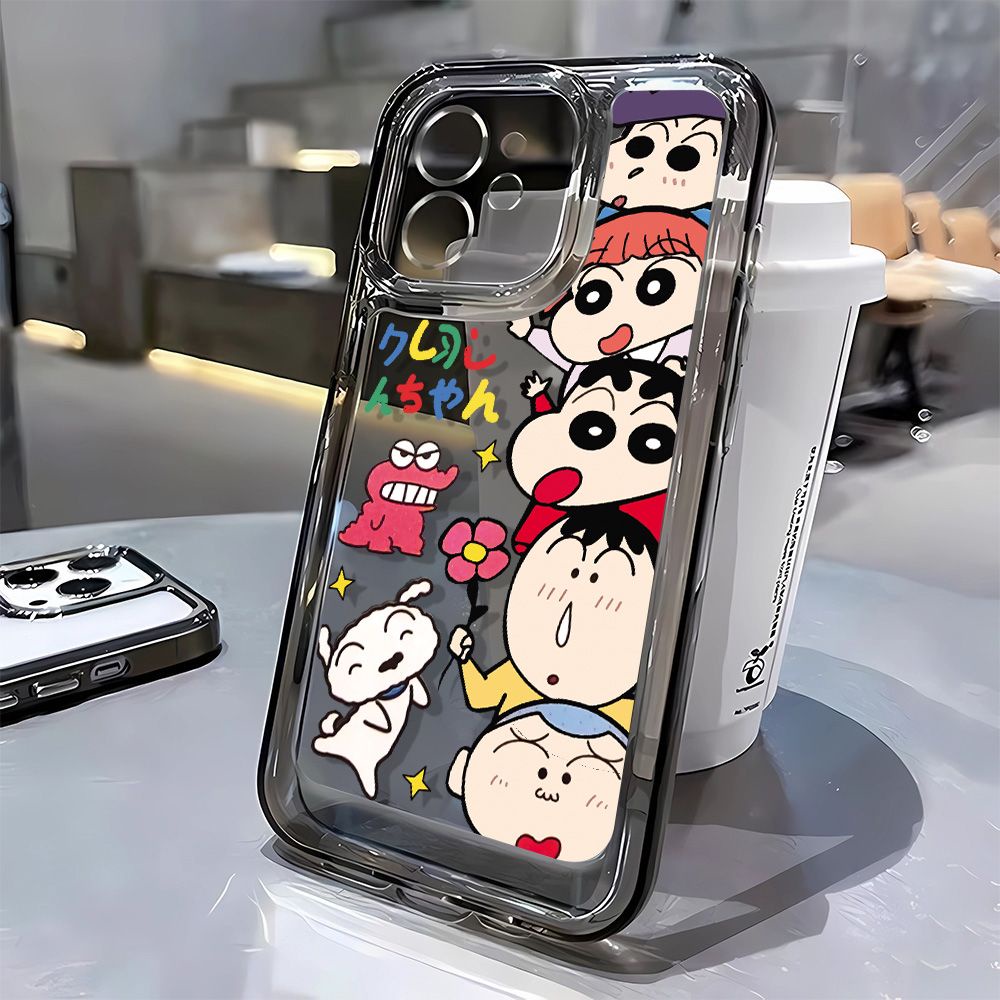 Ốp Điện Thoại Mềm Chống Sốc In Hình Khủng Long Shin-Chan Cho Iphone 8 Iphone 14 Pro Max 12 11 13 Plus 7 NLTB
