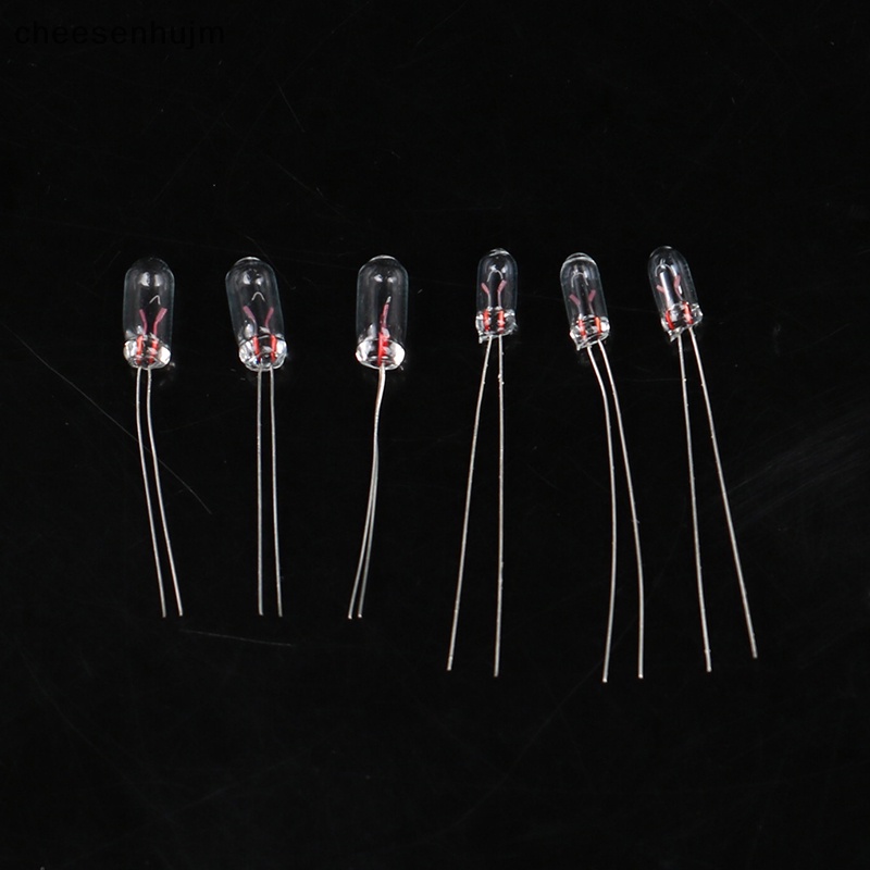 Set 20 Bóng Đèn Sợi Đốt 3 / 4mm 6V 12V Trang Trí Nội Thất