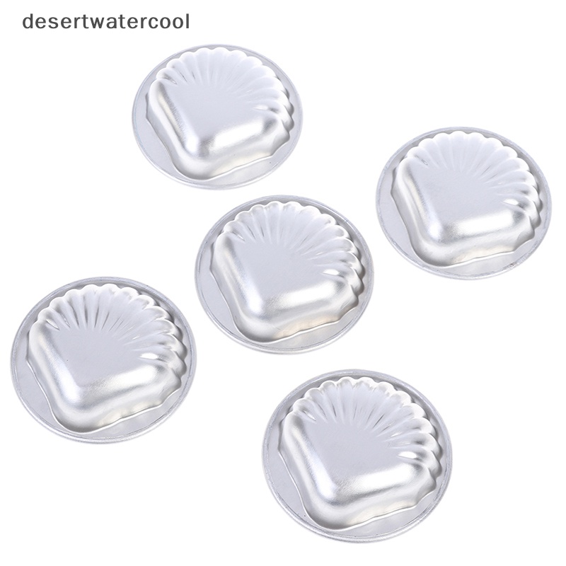 Set 5 Khuôn Làm Bánh Hình Vỏ Sò Bằng Hợp Kim Nhôm