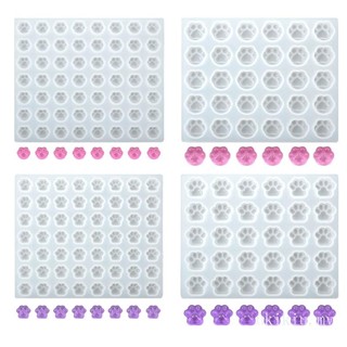 Khuôn Silicone Hình Bàn Chân Mèo Dùng Làm Sáp Thủ Công DIY