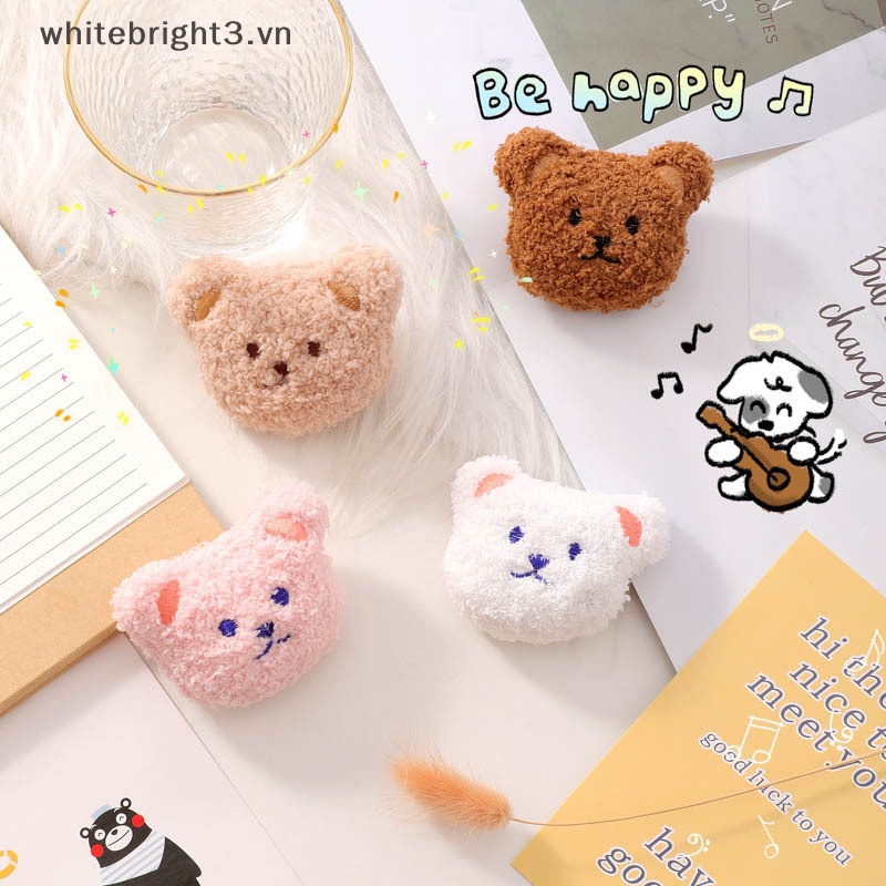 Ghim Cài Áo Hình Chú Gấu Bông Mềm Mại Đáng Yêu