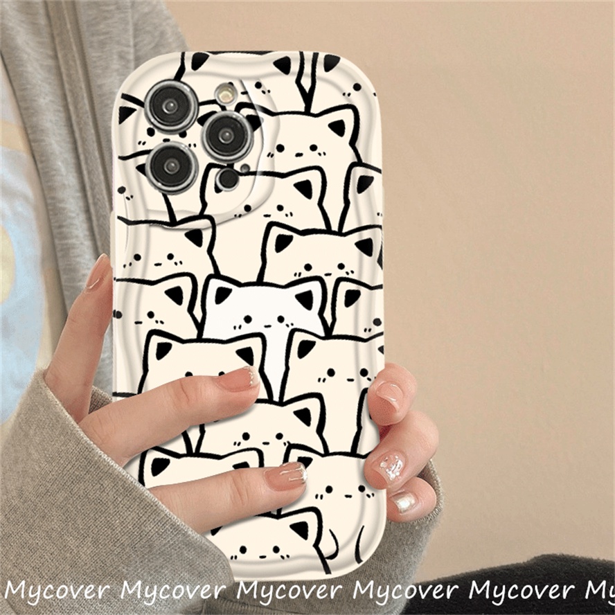 Ốp Điện Thoại Silicone Mềm Chống Sốc In Hình Mèo Cho iPhone 11 12 13 14 Pro Max X Xr Xs 8 7 6 Plus SE 2020