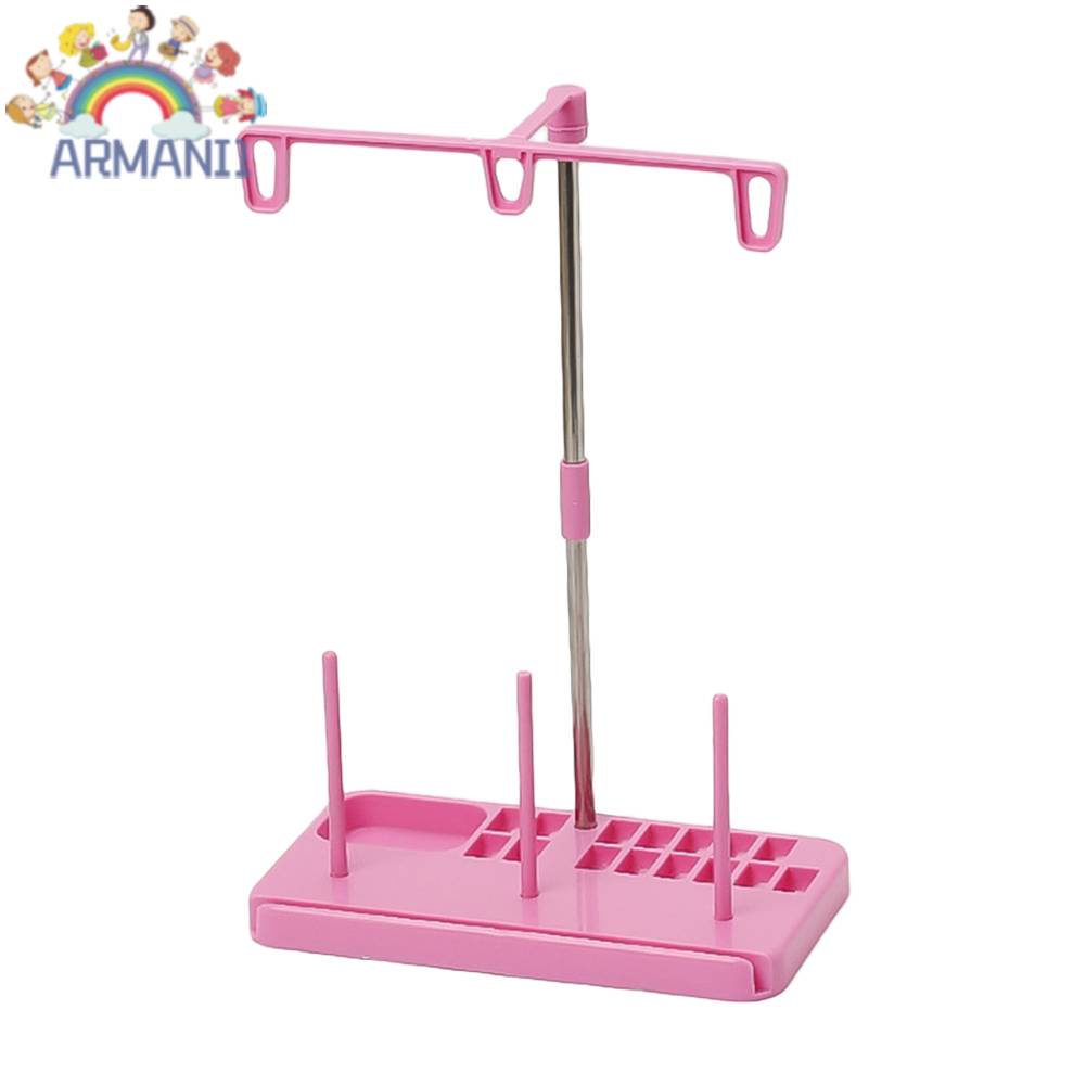 Giá Đỡ Cuộn Chỉ Thêu Hình Nón 3 Trục Tùy Chỉnh Tiện Dụng Cho Máy May