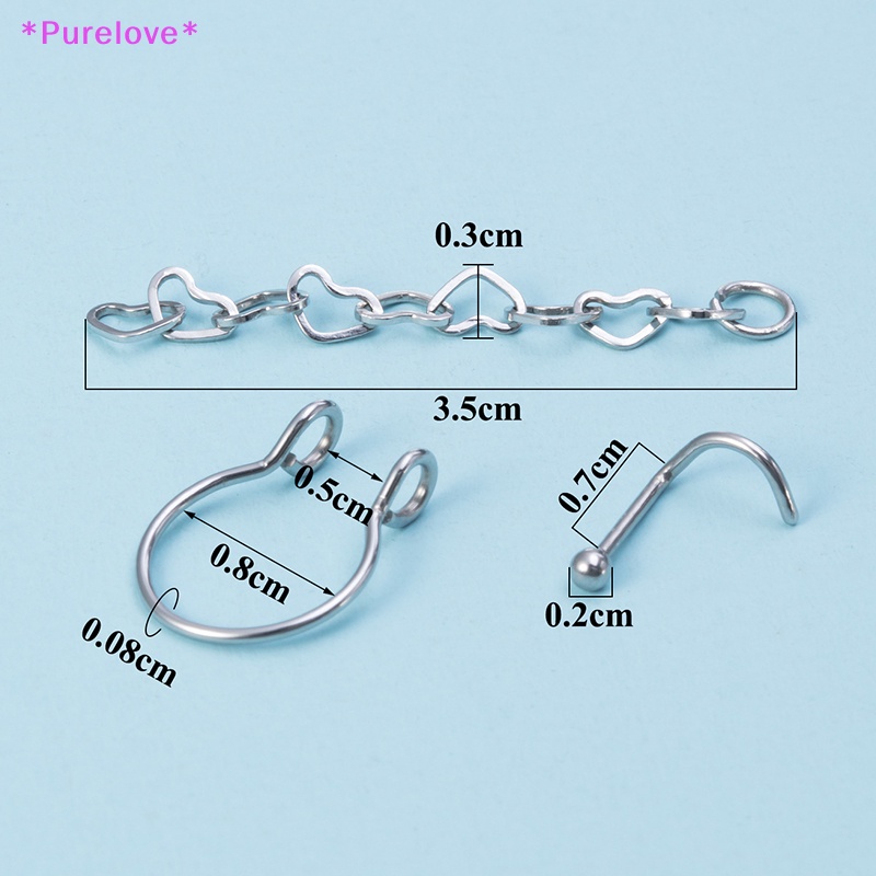 Khuyên Xỏ Mũi Giả Dạng Chuỗi Không Cần Khoan Lỗ Mới