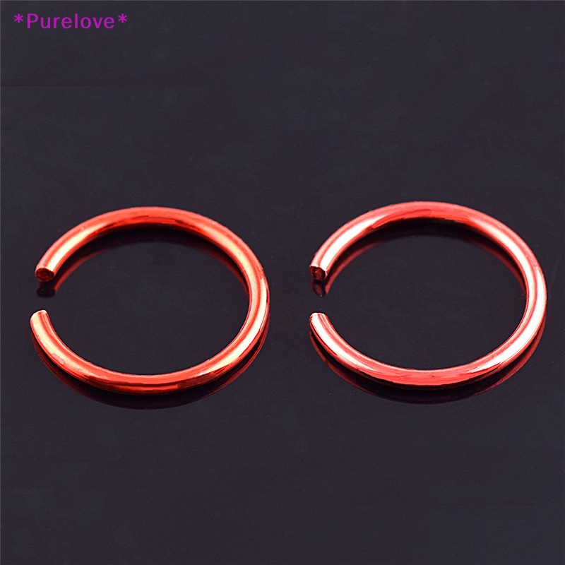 Set 40 Khuyên Mũi Thép Không Gỉ Nhiều Màu Sắc Thời Trang Mới