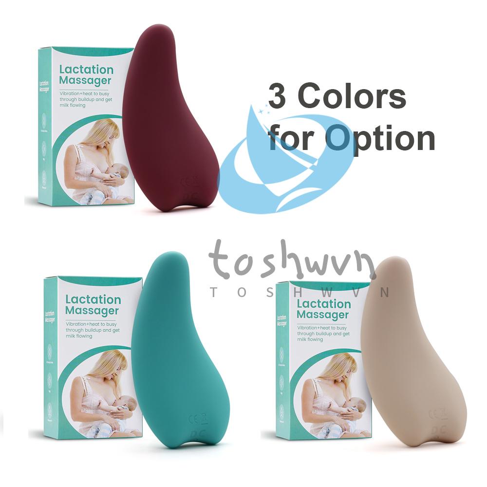 Máy Mát Xa Ngực Bằng Silicon Mềm + Rung Giúp Làm Ấm Cho Mẹ Bầu